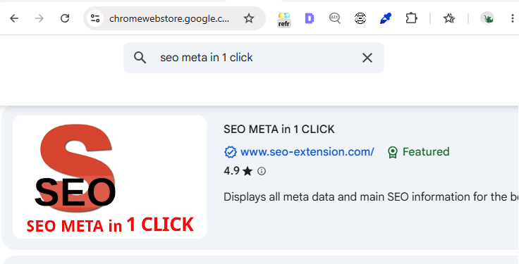Install SEO Minion Chrome extension